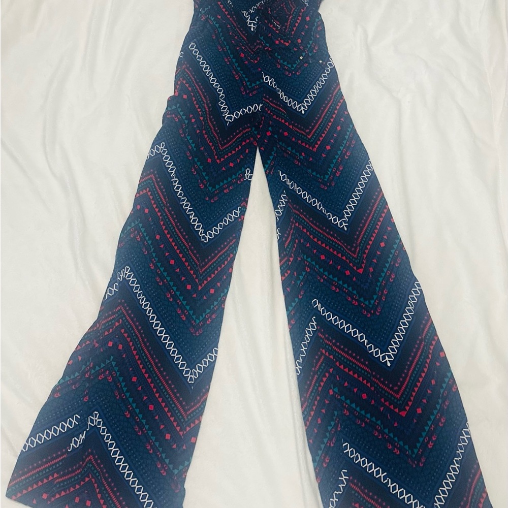 Guess Blue and Pink Patterned Dress